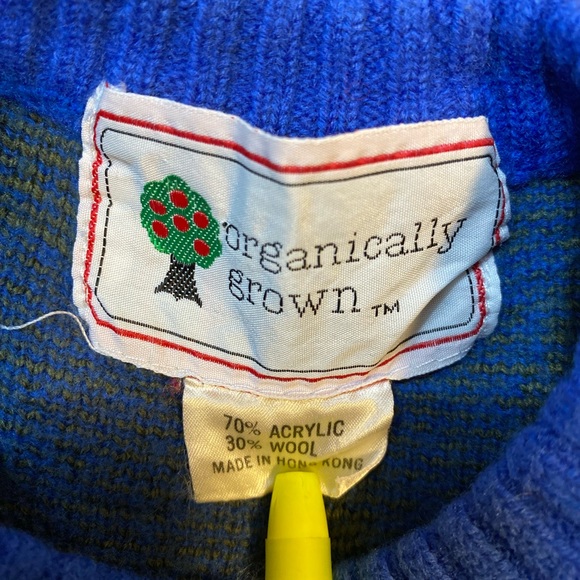 vintage 80’s retro Ms Organically grown chunky sweater 70% acrylic 30% Wool - Picture 3 of 7